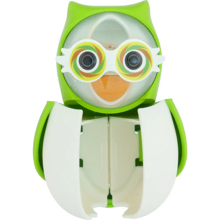 Flipper Fun Animal Toothbrush Cover with Suction Cup Holder - Owl