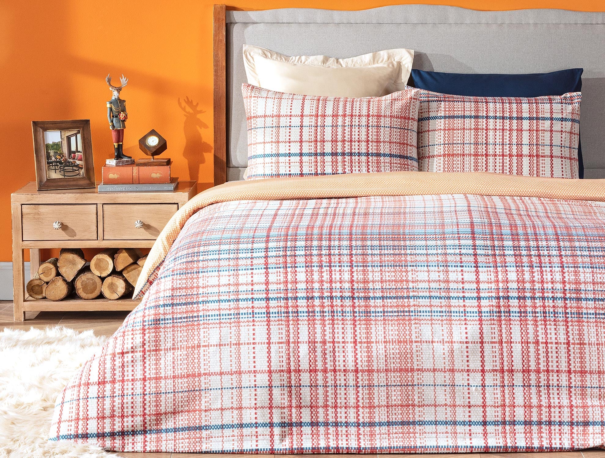 Bret Duvet Cover Set - Flannel - Madame Coco JO