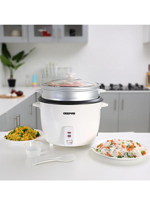 Geepas Rice Cooker 2.8L 900W Steamer & Warmer