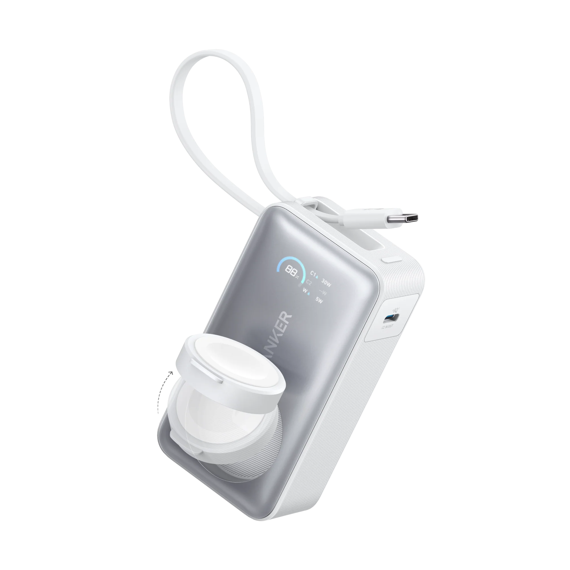 Anker MagGo 10000mAh - 35W Fast Charging with Apple Watch