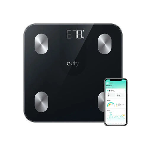 Anker Eufy A1 Smart Scale 12 Measurements in a Compact Design - Black