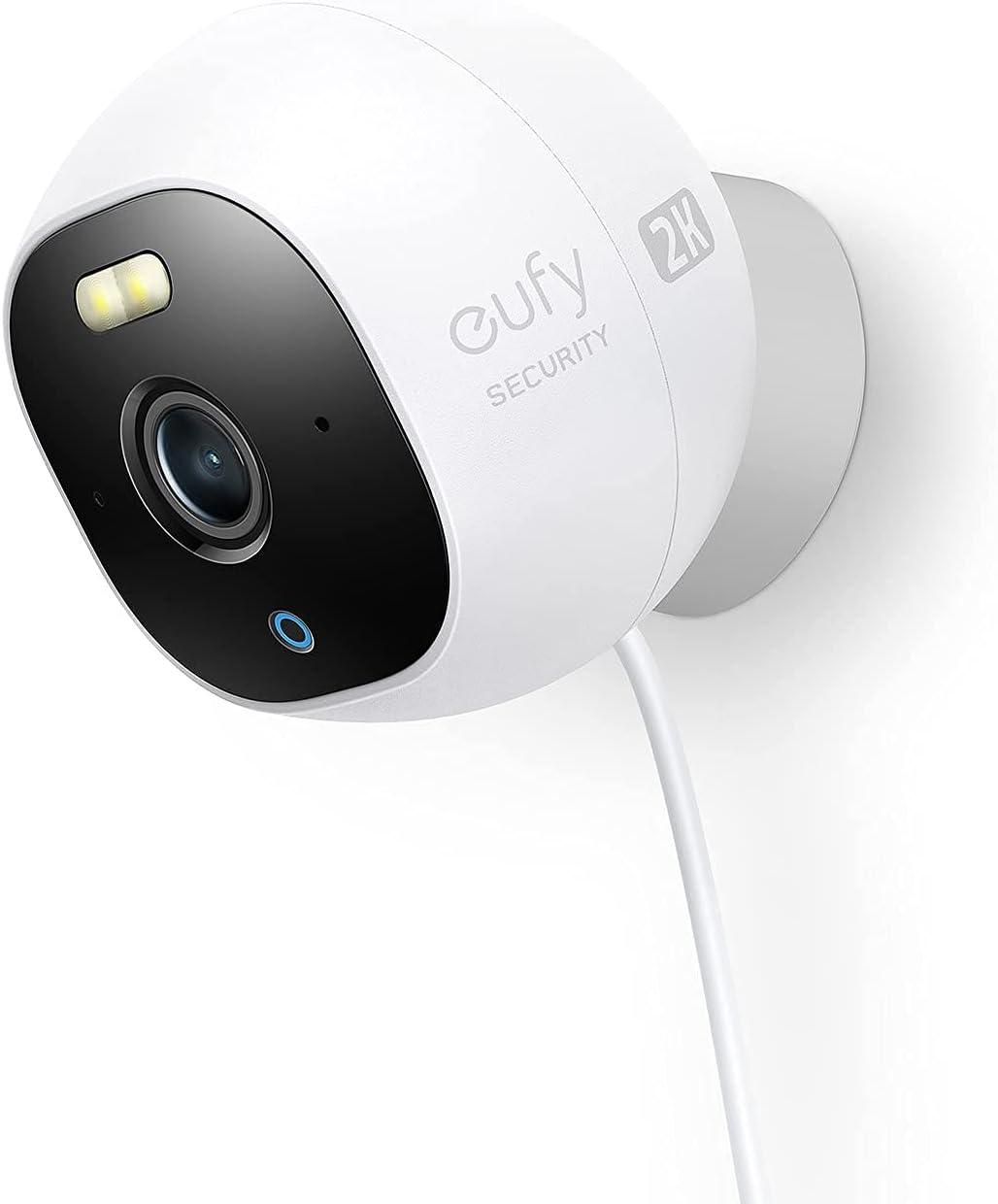 Anker Eufy Outdoor Cam Pro 2K Surveillance Camera with Spotlight - White