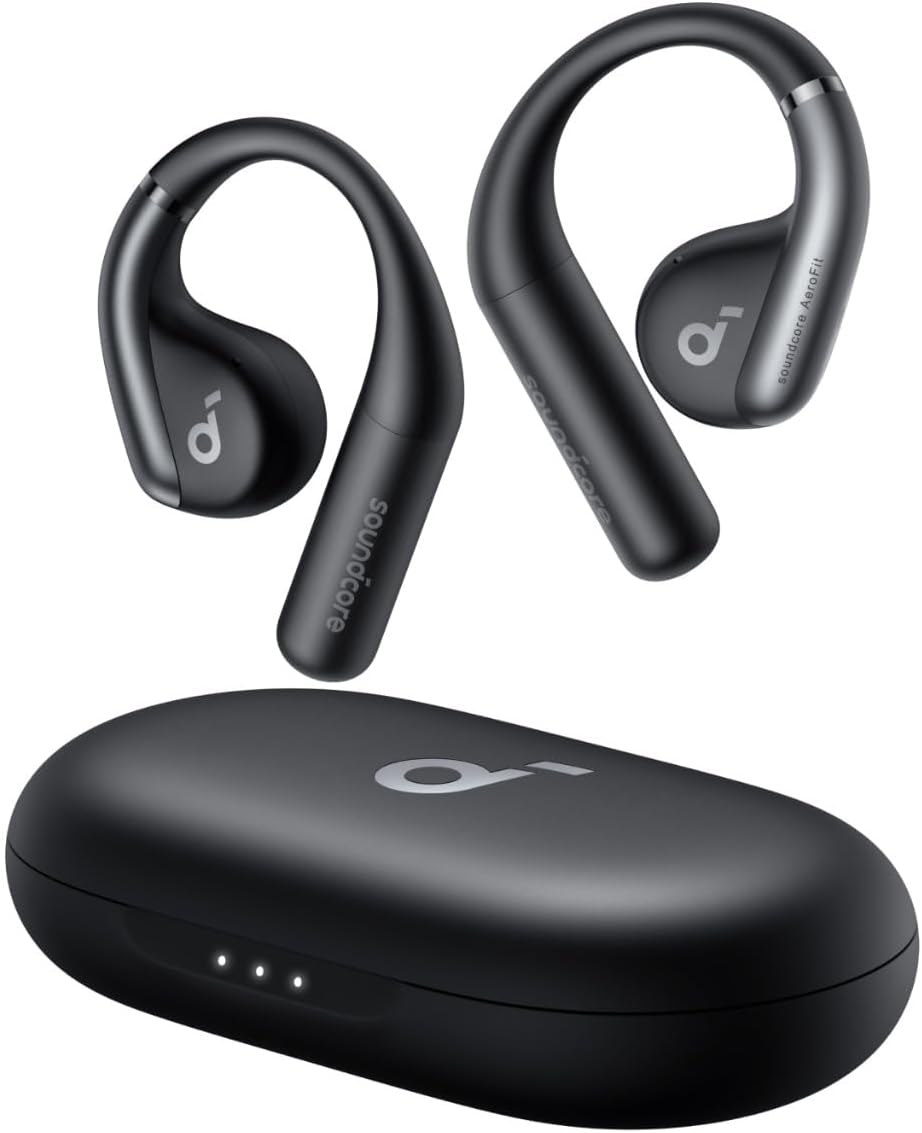 Anker Soundcore AeroFit Headphones 42H Playtime Open Ear Design - Black