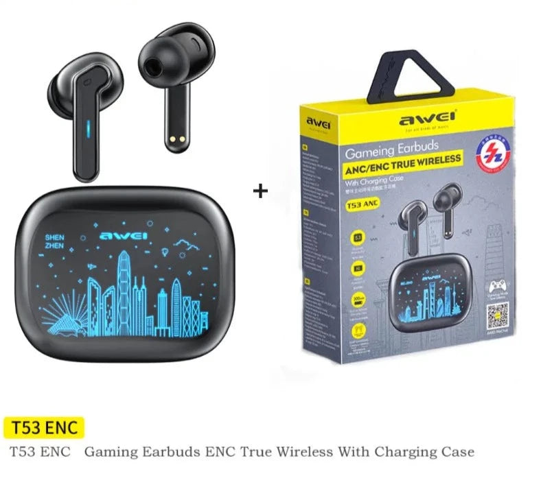 Awei ANC / ENC True Wireless Gaming Earbuds - Black