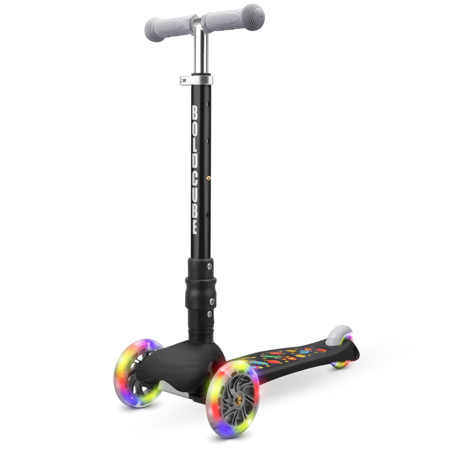 Boldcube – Three Wheel Scooter Teeny | Rocket Black | Ages 3-8