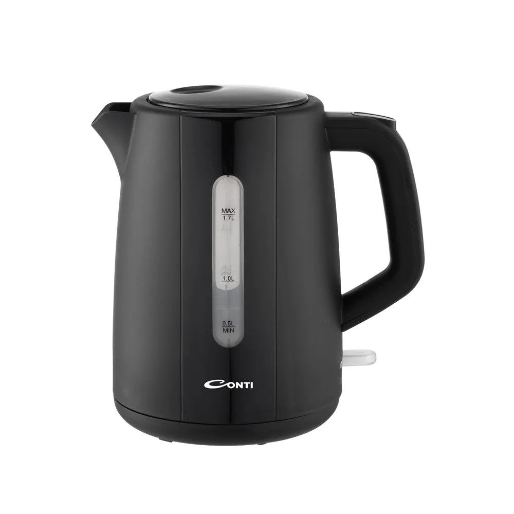 CONTI Kettle 1.7L - Plastic & Glass for Quick Boiling