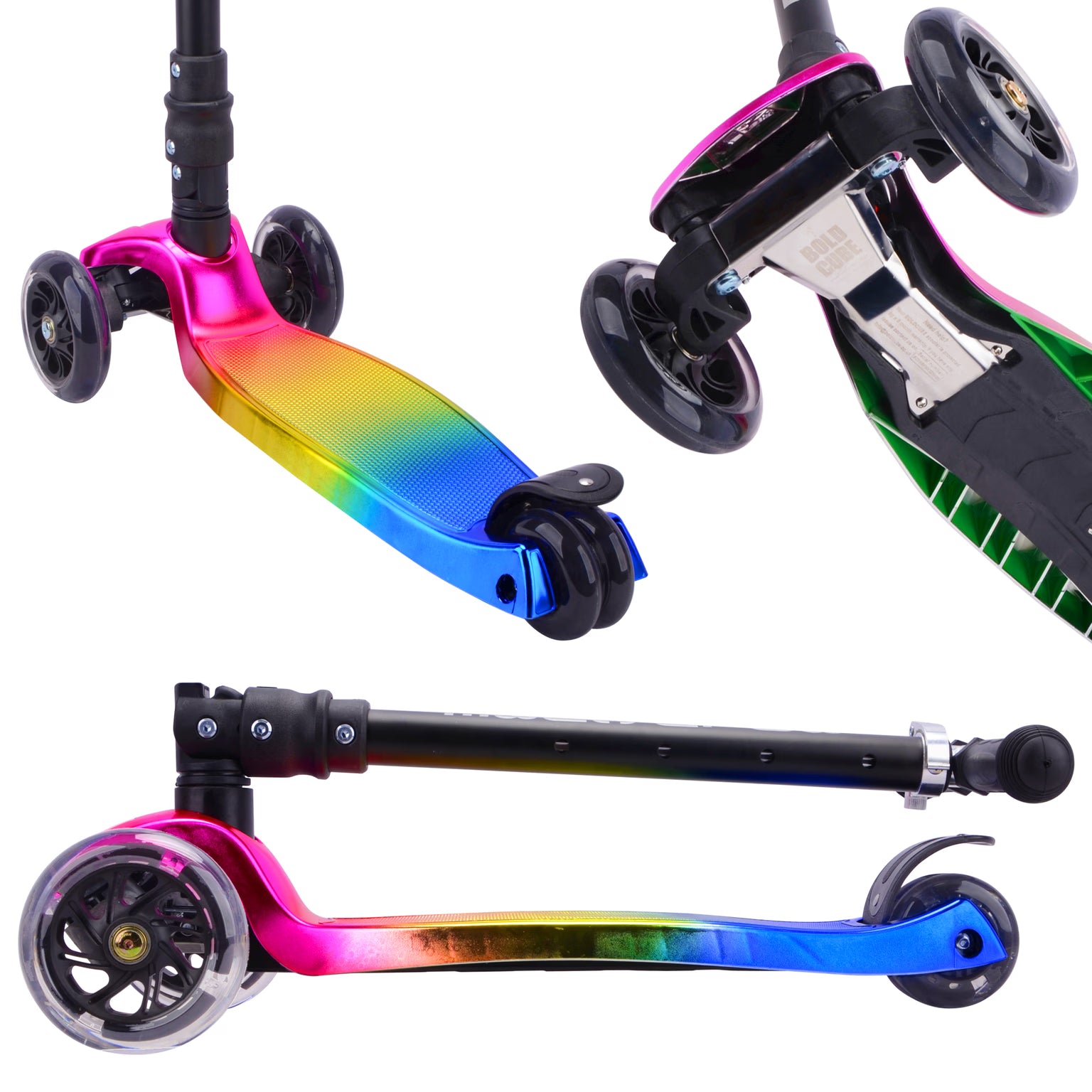 Boldcube – Big 3 Wheel Scooter for Kids 5-10 | Candyfloss