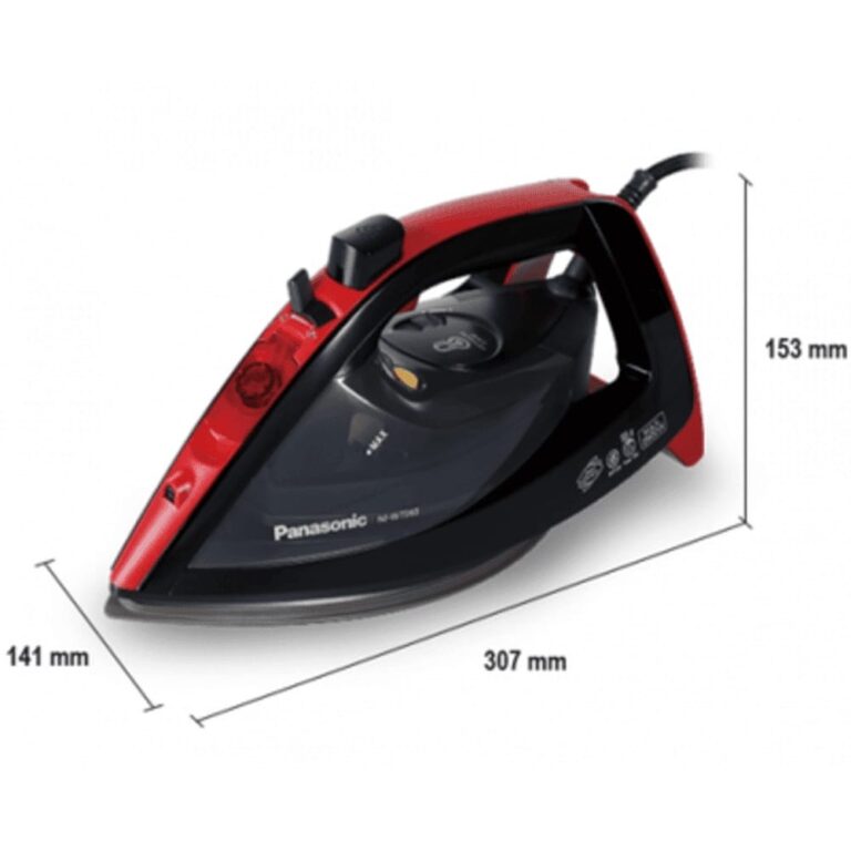 Panasonic NI-U750ATV Steam Iron | 2600W | Ceramic Soleplate | Safety System | Red