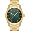 Daniel Klein DK.1.13731-3 Women's Analog Watch - Green Dial, Gold Steel