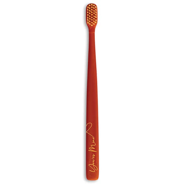 Flipper - 2-in-1 Toothbrush With Cover for Couple - Blue & Red