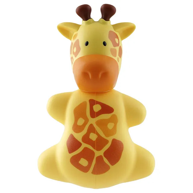 Flipper - Fun Animal Toothbrush With Holder for Kids - Giraffe (Colour May Vary)