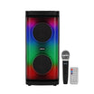 Geepas GMS11193 Rechargeable Portable Speaker – 20000W PMPO, RGB Light, Bluetooth, USB, TF, FM, TWS, VHF Mic, Remote, 2-Year Warranty