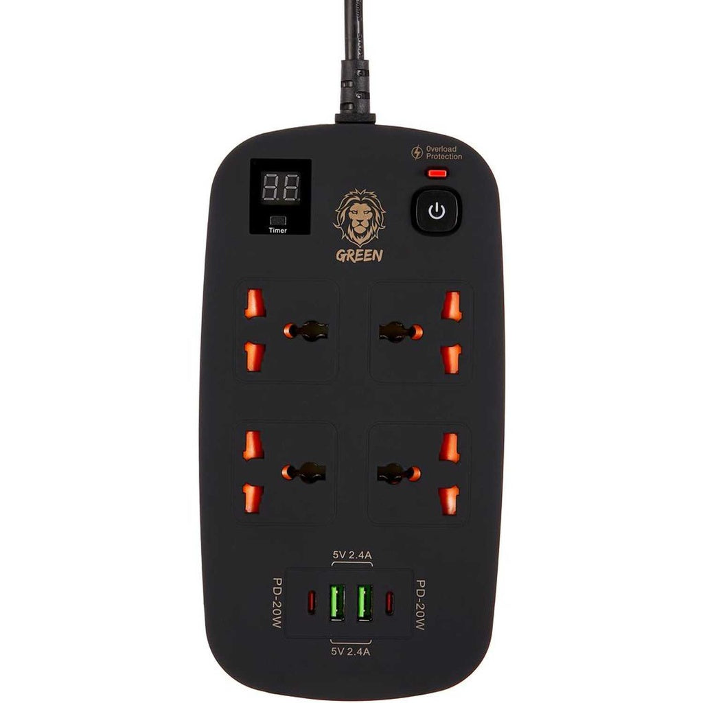 Green Lion 8-in-1 Smart Power Socket 3500W with PD 40W – 3M