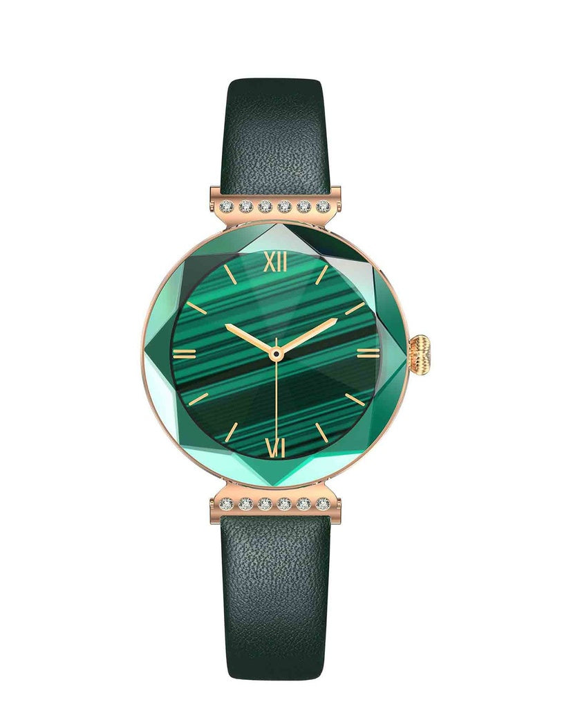 Green Lion Swarovski Smart Watch Elegant & Smart - Green