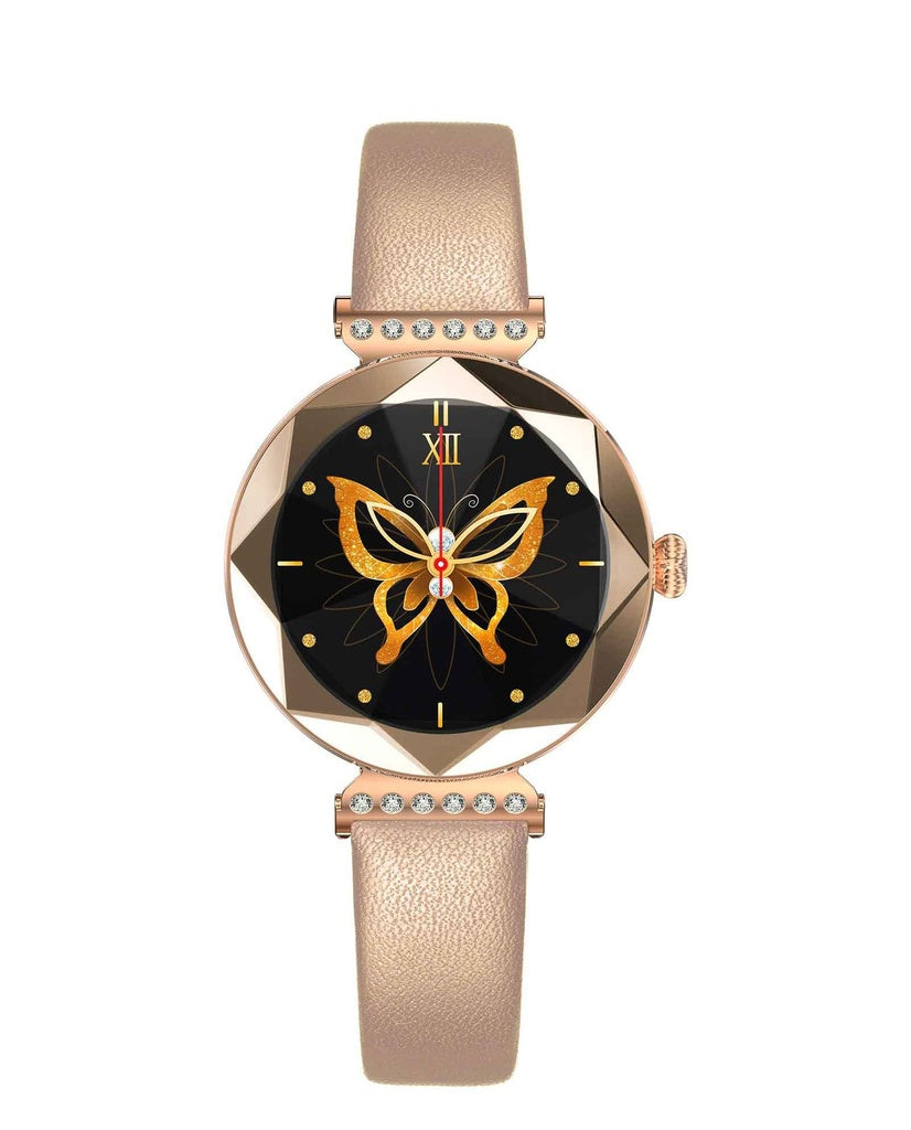 Green Lion Swarovski Smart Watch Elegant & Smart - Rose gold