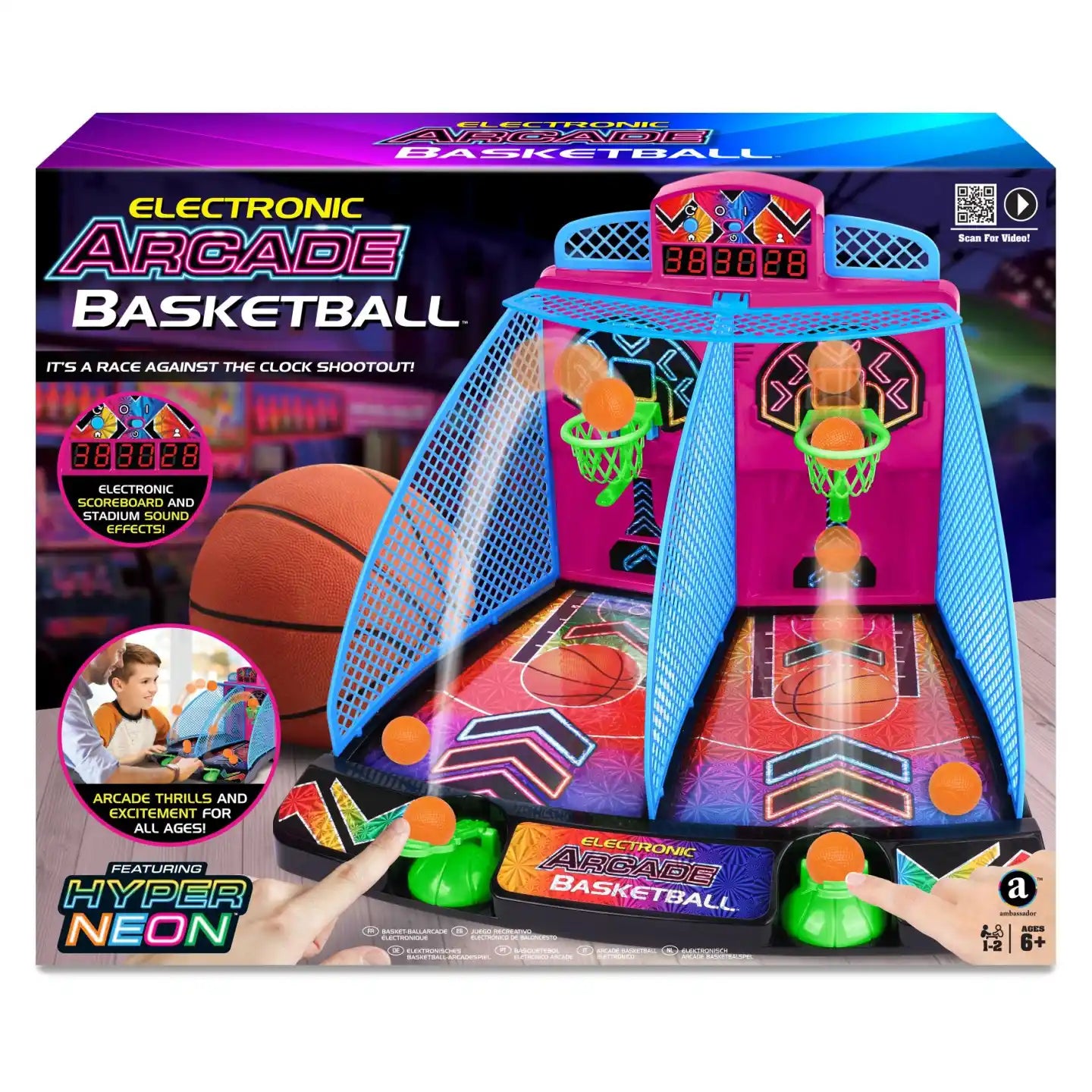 Ambassador – Electronic Arcade Basketball (Hyper Neon Series)