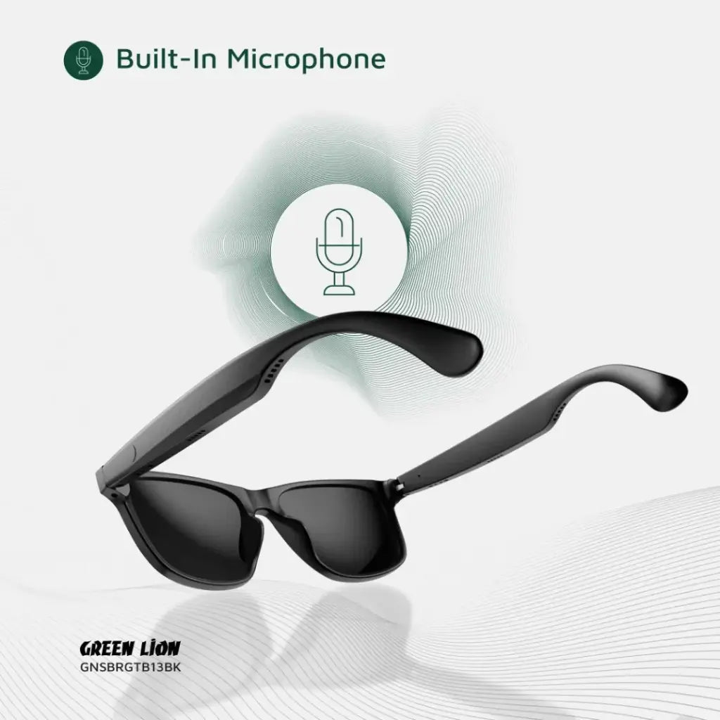 Green Lion Sydney Smart Glasses - Black