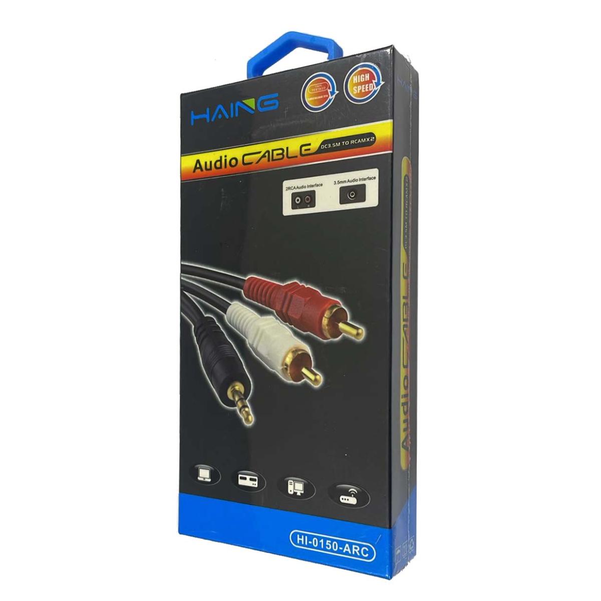 Haing HI-0150-ARC DC3.5M to RCA Audio Cable – 1.5M