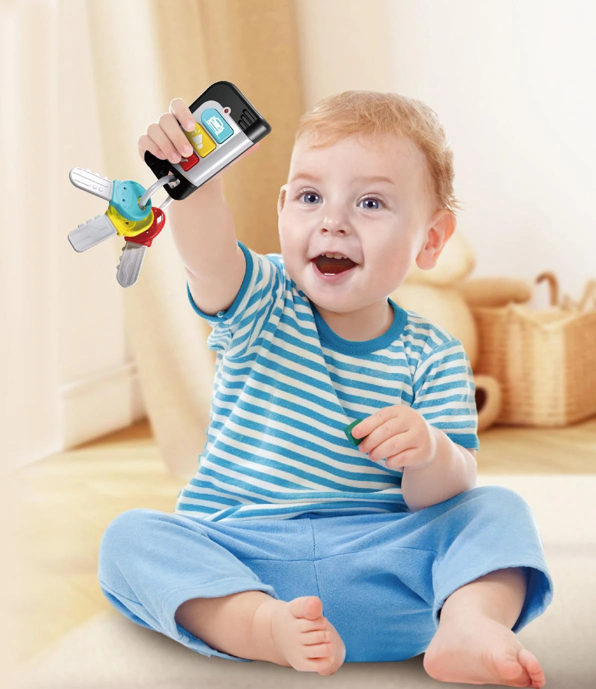 Hola Play & Go Smart Baby Keys - Interactive Learning Toy, 12M+