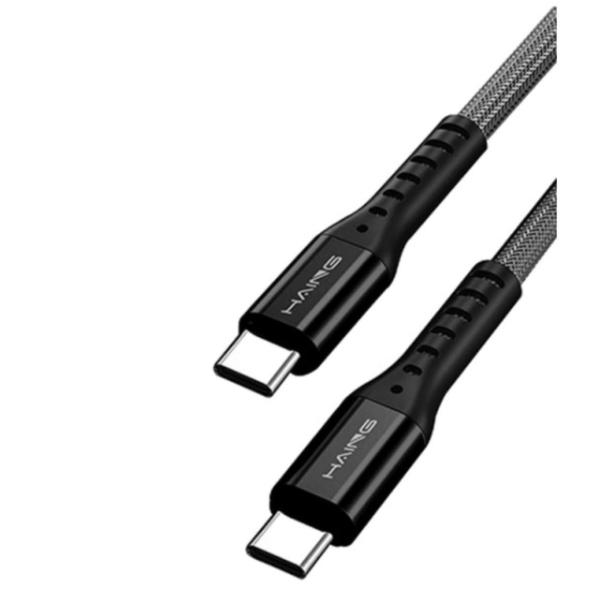 HAING HI042CC Type-C to Type-C 20W Metal Braided Data Cable 3M