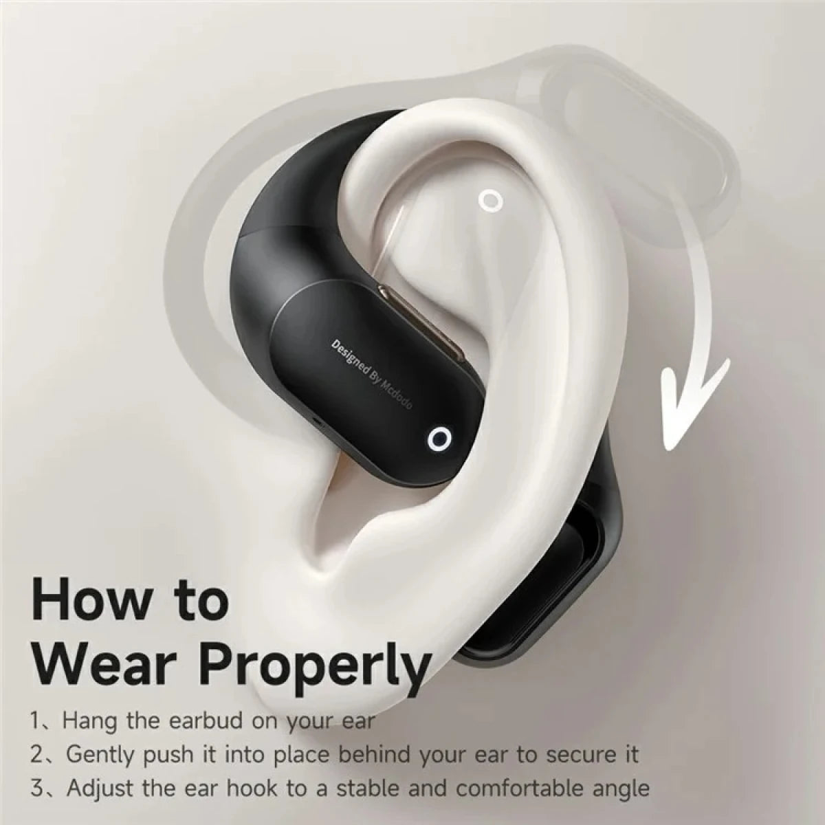 Mcdodo HP-007 Open-Ear True Wireless Earbuds with LED Display