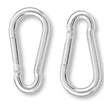 Jadever 60mm Firefighter-Style Carabiner Set | 2pcs Metal Clip Hooks