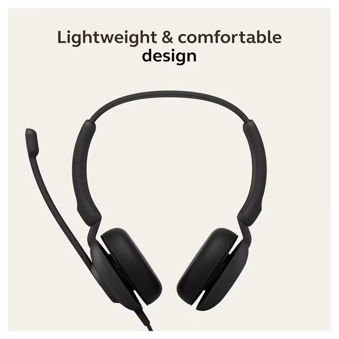 Jabra Evolve 10 USB-A Stereo Headset – Noise-Cancelling Mic, PeakStop™ & Eco-Friendly Design