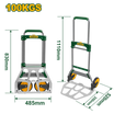 JADEVER Folding Hand Truck 100kg Durable & Compact