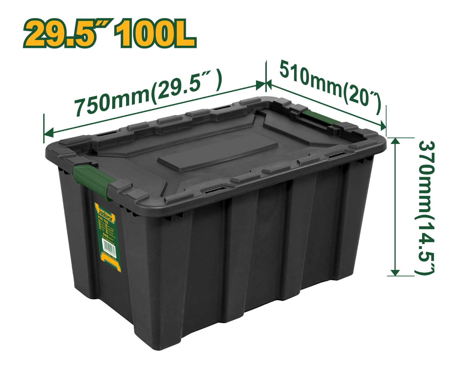 Jadever 100L Storage Box Durable & Stylish Organizer