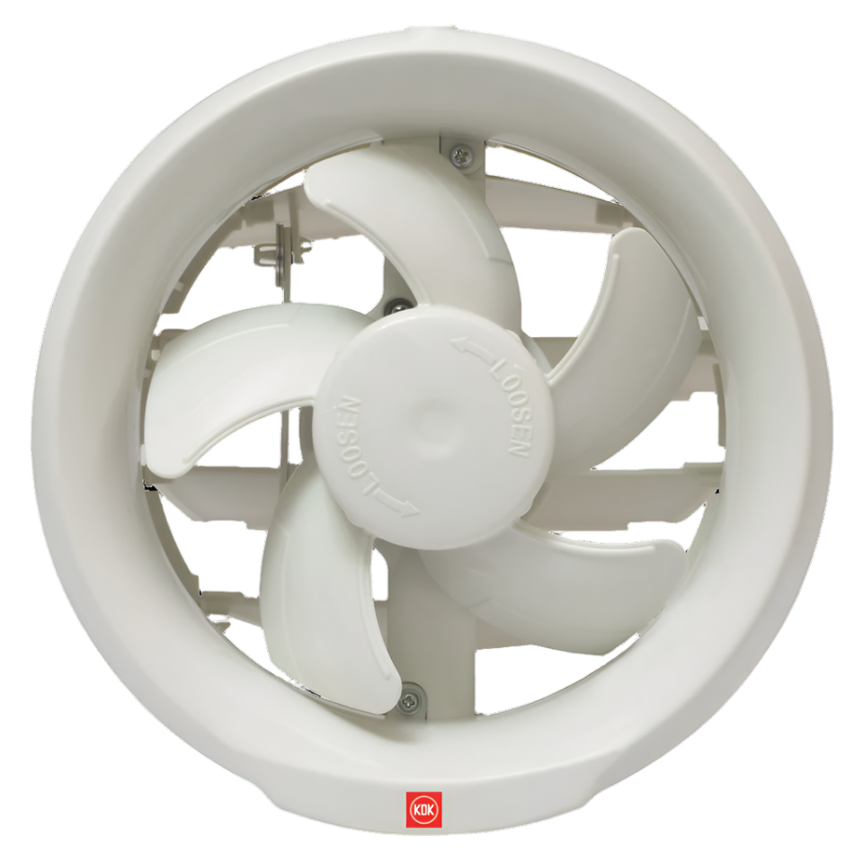 KDK 6-Inch Window Exhaust Fan with Automatic Shutter