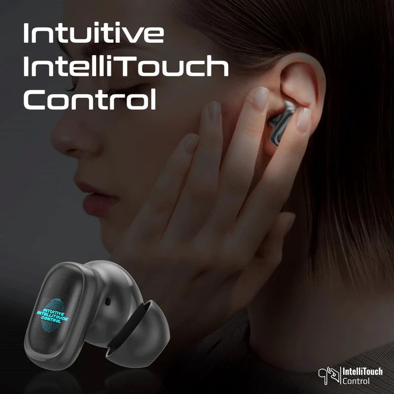 Promate Lush-Pro High-Definition TWS Earbuds with Intellitouch - BLACK