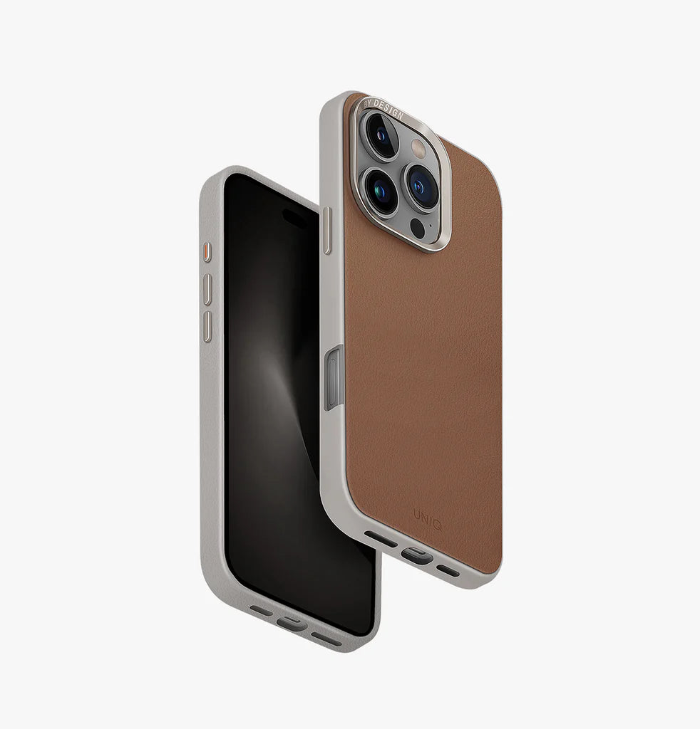 UNIQ Hybrid iPhone 16 Pro MagClick Charging Lyden DS - Caramel