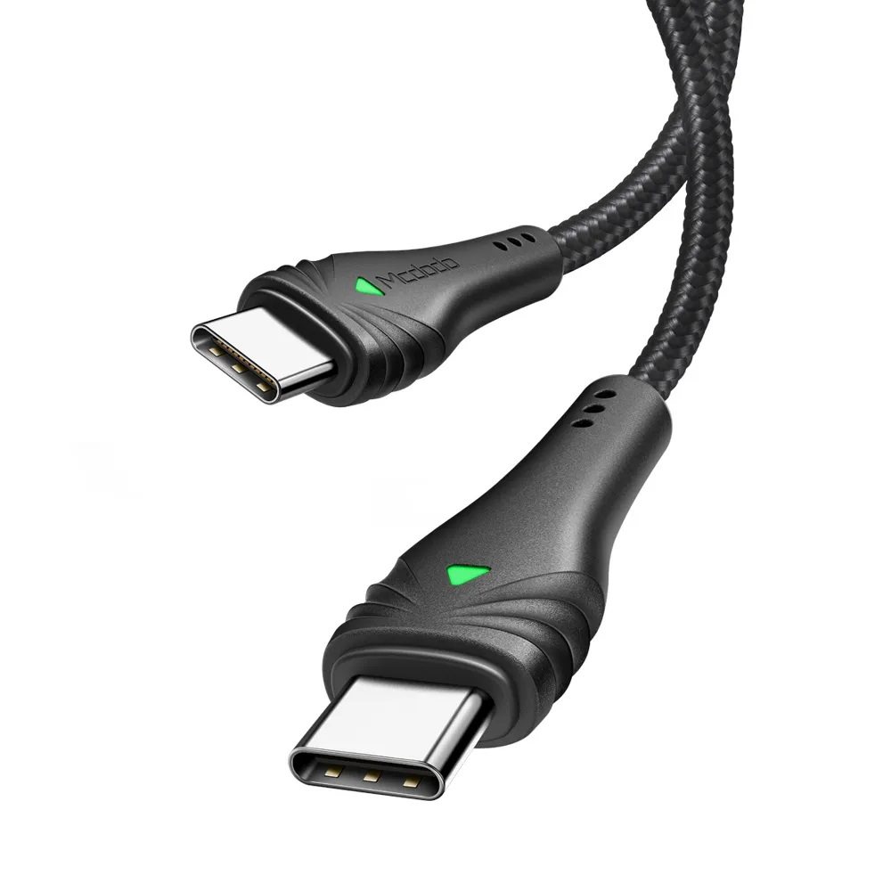 Mcdodo Type C to Type C 2m Braided Cable 3A with LED Light
