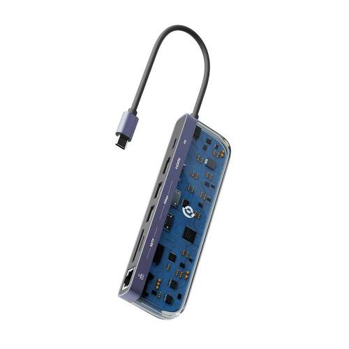 Powerology 7-in-1 Multi Hub – Crystalline Series USB-C Adapter