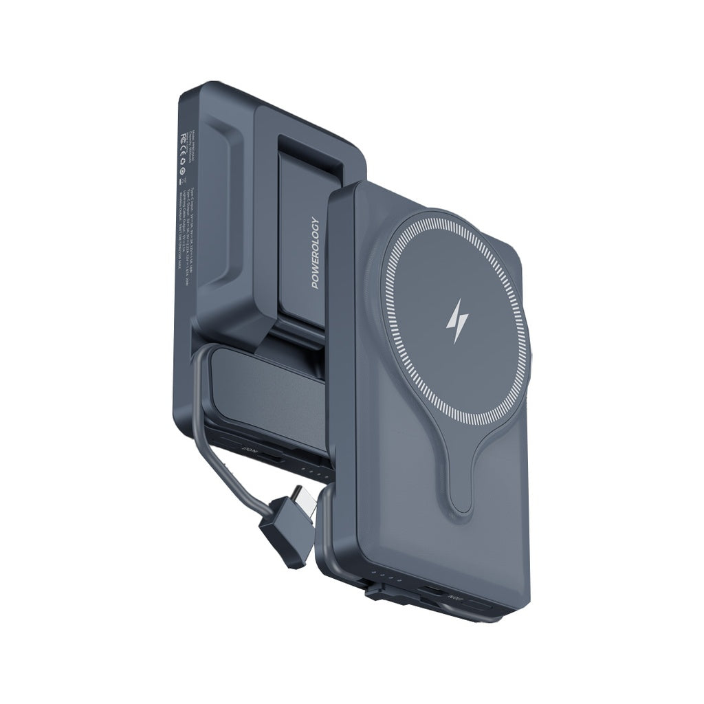 Powerology 5000mAh Magnetic Wireless Car Charger Mount
