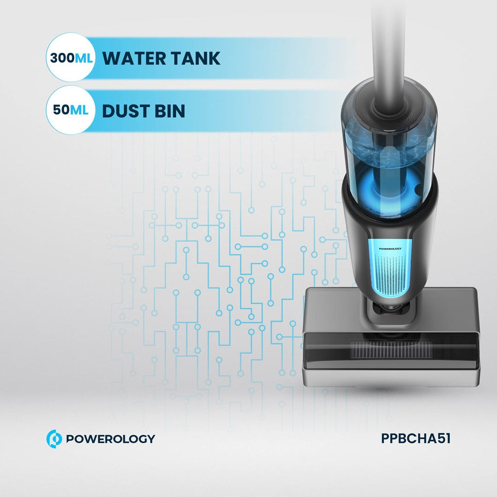 Powerology 2-in-1 Cordless Vacuum & Mop – Black