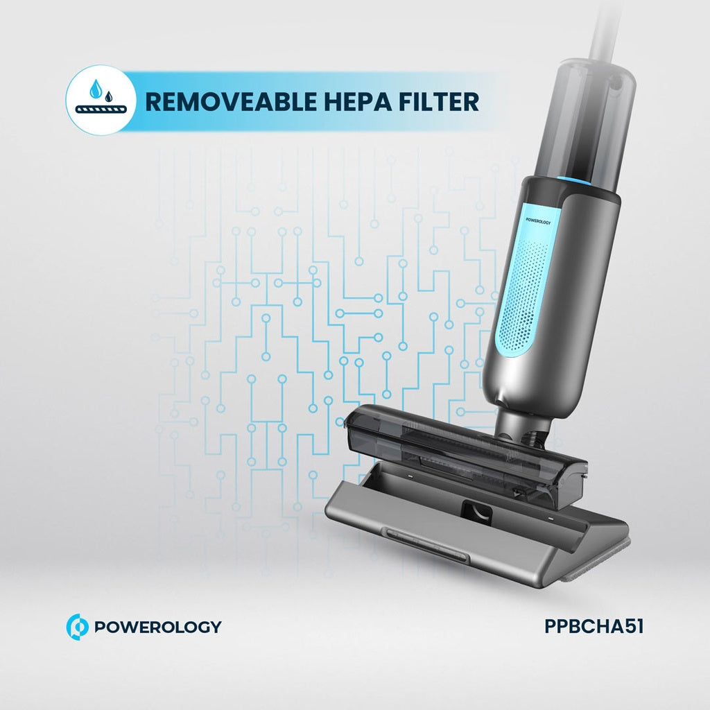 Powerology 2-in-1 Cordless Vacuum & Mop – Black