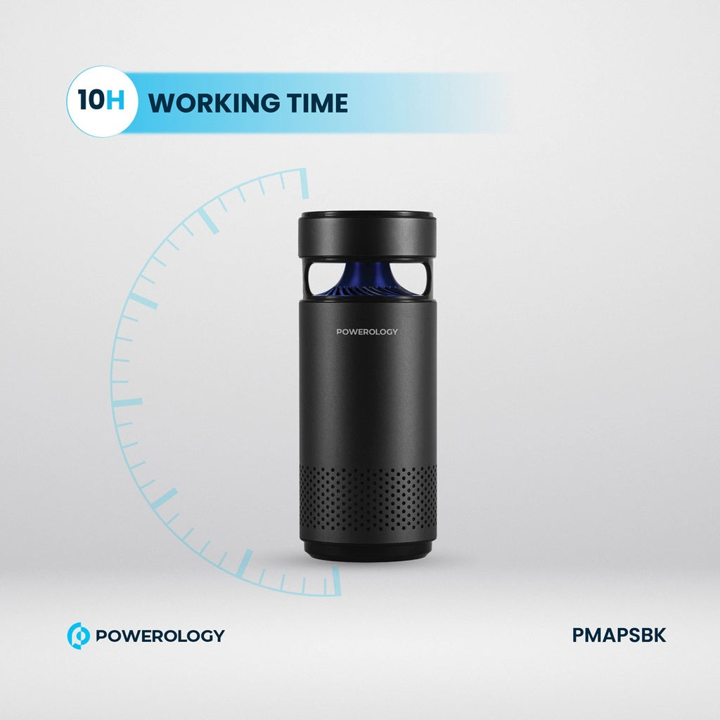 Powerology Portable Mini Air Purifier – HEPA H13 & UVC Sterilization