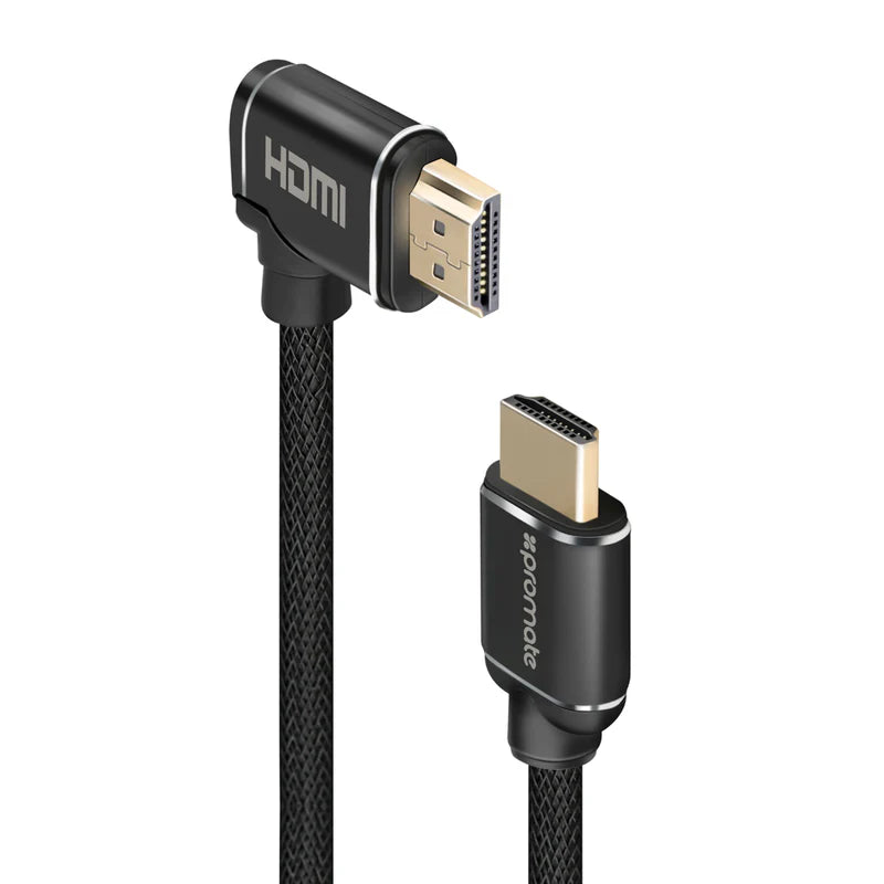 Promate ProLink4K1-500 High Definition Right Angle 4K HDMI® Audio Video Cable - 5m