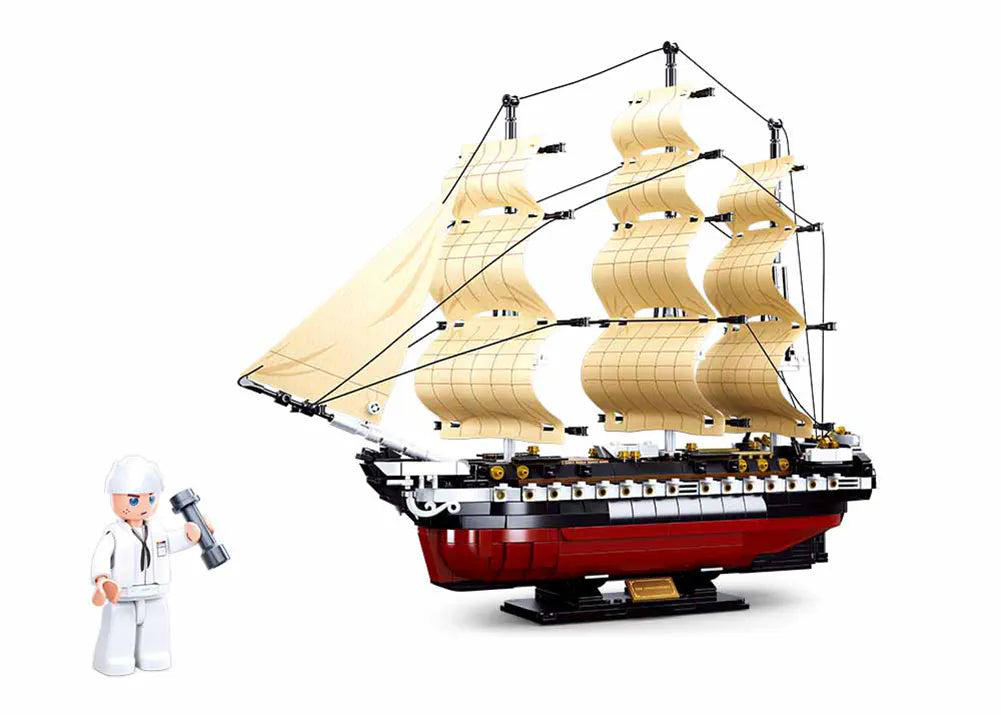 Sluban USS Frigate Building Set M38-B0836 - 1118 Pieces Military Ship Model