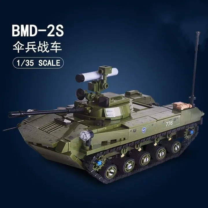 Sluban Modelbricks Tank BMD-2S 1:35 Scale 530 Pieces | M38-B1250