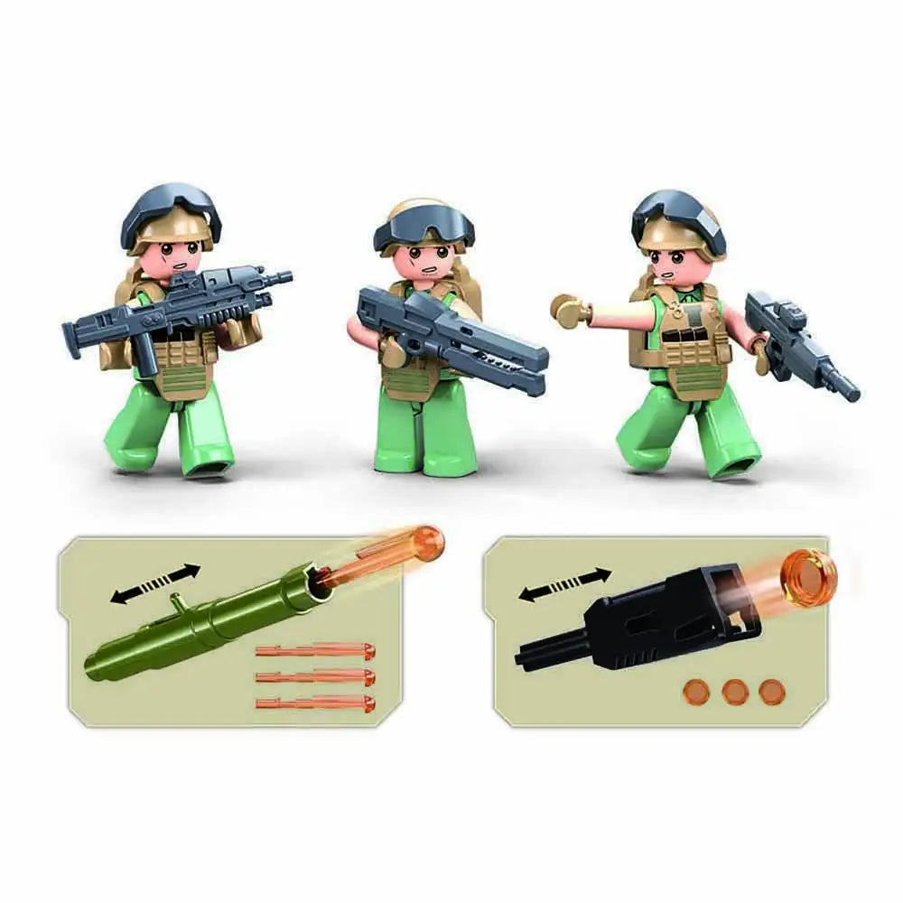 Sluban Army Tank OEF-M1XS Military Building Set 314 Pieces | M38-B1256
