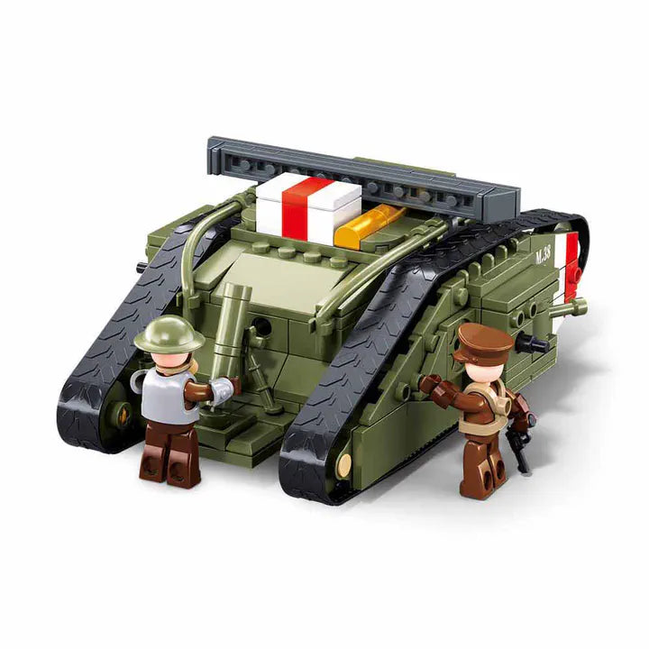 Sluban Army Assault Tank WWII Mark Vs 516 Pieces | M38-B1296 Historical Set
