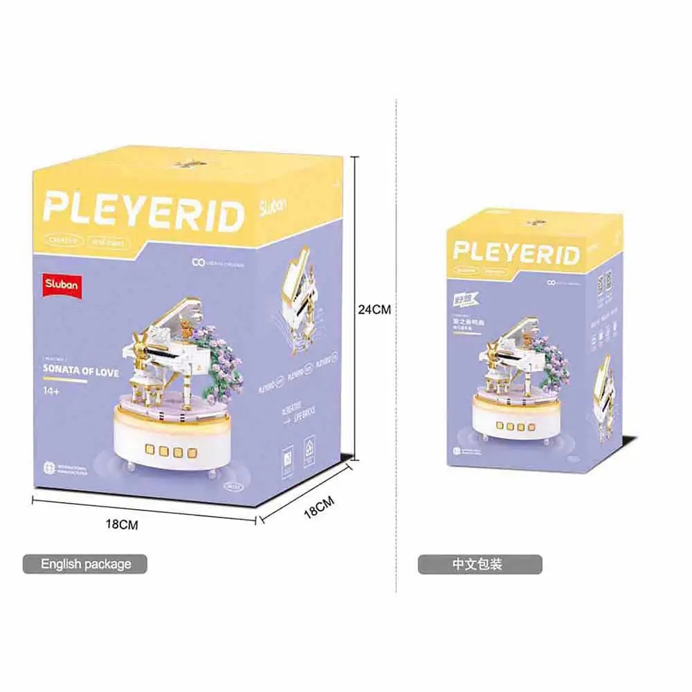 Sluban Pleyerid Music Box Piano Building Set 503 Pieces | M38-P8013