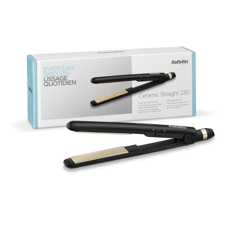 BaByliss Ceramic 230 Hair Straightener ST089SDE - Everyday Smooth
