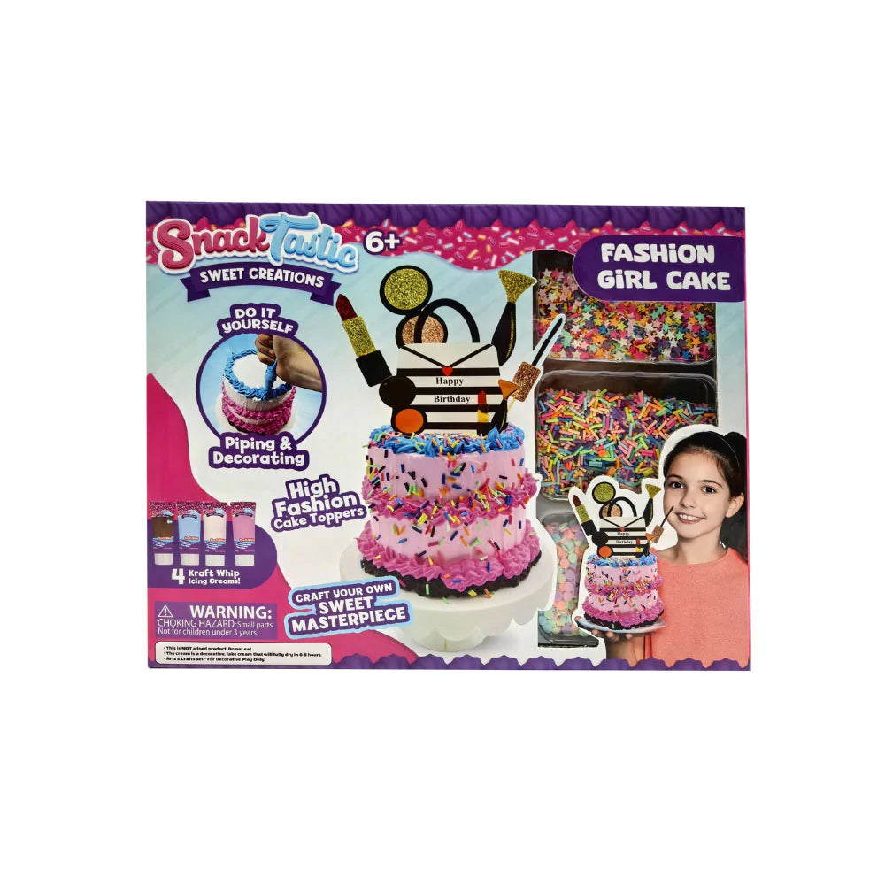 SNACK TASTIC FABULOUS FASHION CAKE, Ages 6+