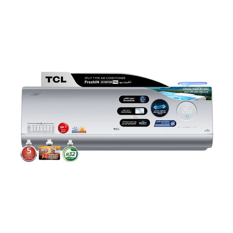 TCL TAC-12CHSD/FCI FreshIN 3.0 Inverter Pro | 1 Ton | 12000 BTU | R32 | Wi-Fi | UV Sterilization