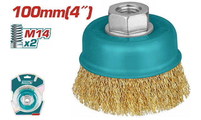 TOTAL 100mm Wire Cup Brush – TAC31041