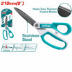 TOTAL Long Blade Rubber Grip Scissors – THSCRS812108