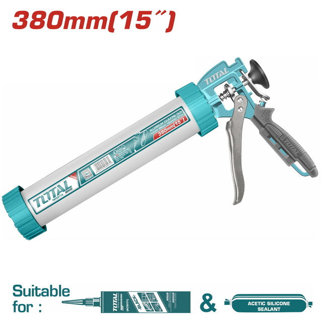 TOTAL 15" Aluminium Caulking Gun – THT20115 Durable Tool